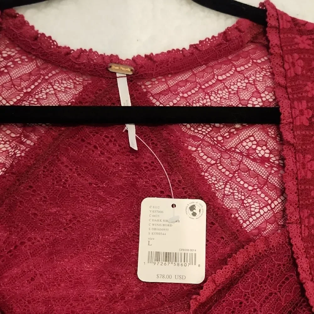Free People Lace Top